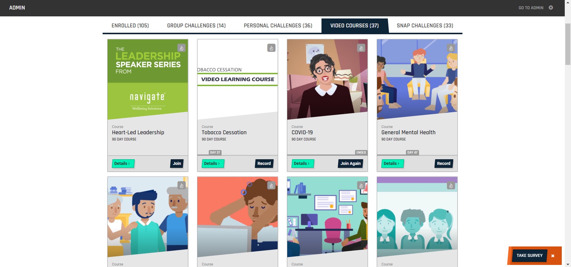 screenshot of Navigate Well